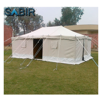 Tenda Keluarga Kanvas Katun Mewah Timur Tengah, Tenda Safari untuk Pasar Arab Saudi, Qatar, Kuwait, UEA, Tenda Kanvas Gurun Timur Tengah