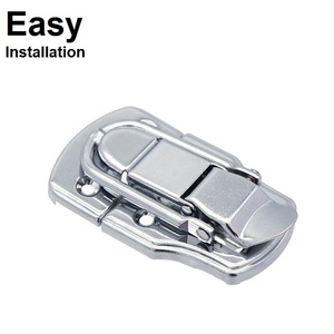 สลักนิกเกิล HC255สี่เหลี่ยมชุบสังกะสีจับล็อคฮาร์ดแวร์สำหรับเคสอุปกรณ์ฮาร์ดแวร์ต่างๆ - Product Image 1