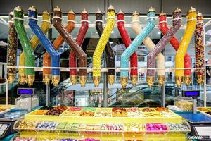 Ensemble personnalisé de 8 silos de haute qualité Fabrication en Turquie Équipement de café en plastique Distributeur rectangulaire pliable Montage mural Alimentaire Fabriqué sur PC - Product Image 2