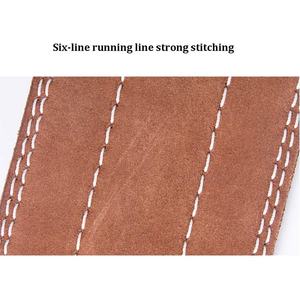 Cinturón de gimnasio de cuero de ante personalizado al por mayor para Fitness hebilla de doble punta cinturones de levantamiento de pesas resistentes para levantamiento de pesas - Product Image 3