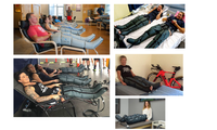Meilleur masseur à compression d'air vert de haute technologie, modèle 4MAX, Corée, matériau durable, contrôle du temps 10/20/30 min, application pour les pieds