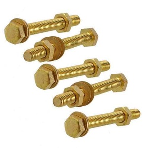 Pernos de tuerca de latón genuino de alta calidad, precisión, de la India, por M. M Internacional - Product Image 1