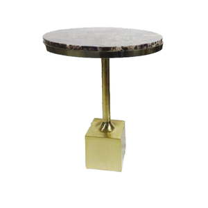 Table basse en gros avec dessus en marbre de haute qualité Design antique en finition dorée Style moderne pour un usage domestique Ardoise - Product Image 1