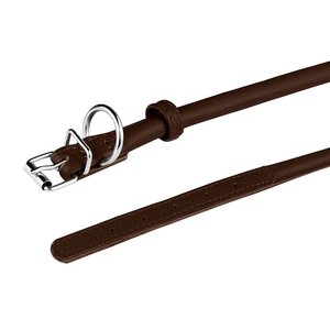 Collier universel en cuir pour chien, avec boucles en métal, corde ronde, accessoire pour animaux de compagnie, vente en gros - Product Image 4