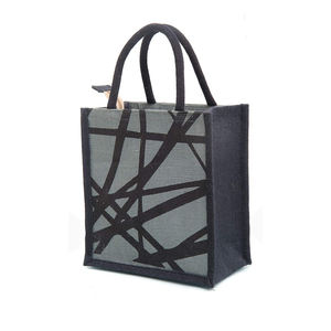 ถุงปอกระเจาแบบใช้ซ้ำได้ถุงซิปมีหูหิ้วพิมพ์ลายดีไซน์ใหม่ของอินเดียย่อยสลายได้ตามธรรมชาติ - Product Image 3