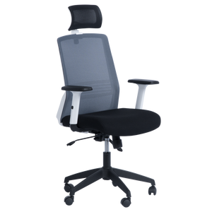 เก้าอี้คอมพิวเตอร์หนังPUสำหรับทำงานด้านหลังตรงกลาง,เก้าอี้ประธานหมุนได้รุ่นCarmen 7523-สีดำ - Product Image 1