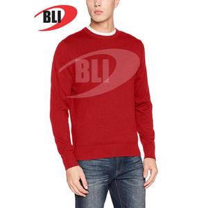 Spécialement fait qualité lourde 100% coton polaire pull col rond hommes pull chemise conceptions personnalisées impression OEM Service chemises - Product Image 1