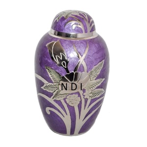 Urnes de crémation pour adultes de style européen Offre Spéciale finition en émail violet prix peu coûteux urnes de cendres funéraires les plus vendues - Product Image 1