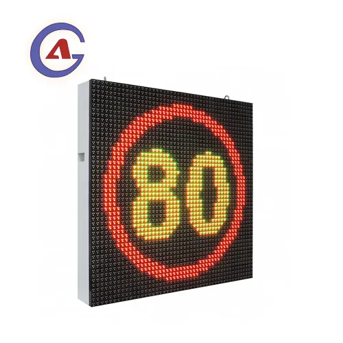 variable message signs VMS speed limit sign