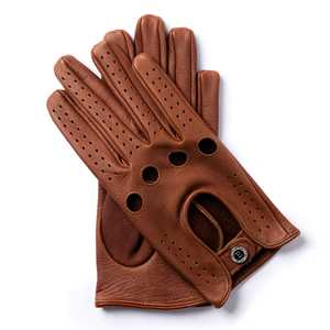 ถุงมือหนังแกะแบบเรียบสำหรับขับรถ ผู้ชาย ผู้หญิง - Product Image 5