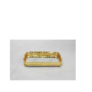 Bandeja redonda dorada, suministro de diseño único, exterior disponible - Product Image 2