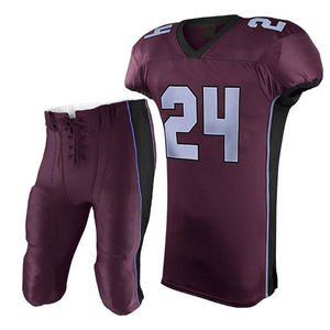 Best Quality Adult Men American Football Jersey Uniform Kit with Customized Logo 100% Polyester Sublimated Print Breathable - Product Image 4
