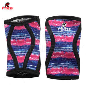 Genouillère de musculation sur mesure, protection flexible en Spandex et Nylon de 7 mm, épaisse et résistante pour la force athlétique - Product Image 3