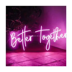 Better Togehther wedding Neon sign decor wedding party Salon neon Bar light decor Salon neon decor