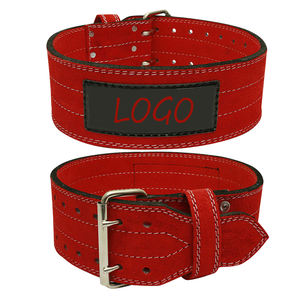 Cinturones de Levantamiento de Pesas de Gimnasio Más Vendidos, Ajustables, de Metal, Personalizados, Modernos, de Cuero Genuino - Product Image 1