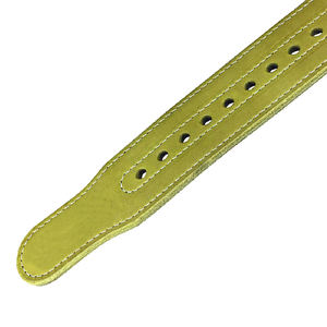 Meilleure vente en cuir de vachette véritable antidérapant ceinture d'haltérophilie forme droite unisexe Fitness Gym sécurité - Product Image 6