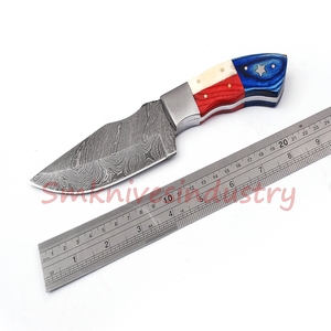 การล่าสัตว์ตั้งแคมป์กลางแจ้งที่กำหนดเองสไตล์ธงเท็กซัสจัดการมีดที่สวยงาม (Smk1625) - Product Image 5