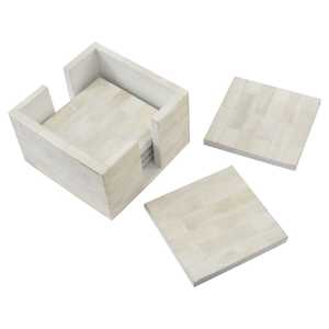 Posavasos con incrustaciones de hueso para decoración de Bar, posavasos cuadrado para taza de color gris, productos de alta calidad, gran oferta - Product Image 3