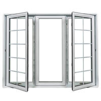Fenêtre PVC insonorisée WANJIA, fenêtre en plastique moderne sur mesure, fenêtre en PVC coupe-vent pour villa