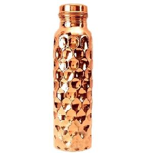 Botella de agua de Yoga de cobre puro de lujo Premium Jamsons diseño martillado de exportación para agua hirviendo - Product Image 5