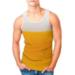 Camiseta sin mangas de gimnasio con estampado personalizado para hombre, camiseta sin mangas deportiva transpirable, camisetas informales de talla grande para culturismo - Product Image 2