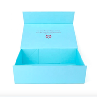 Boîte d'emballage en papier rigide pliable noir mat, boîte en carton personnalisée avec fermeture magnétique pour l'emballage
