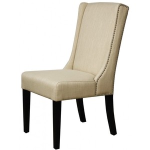 Chaise de salle à manger en bois massif de style moderne du milieu du siècle, confortable, pour la maison et la cuisine - Product Image 1