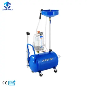 80L Low Profile Oil Extractor Air Discharge Mobile Oil Drainer Tank with Probes
