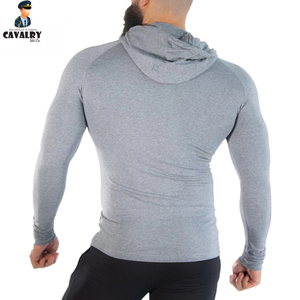 Sudadera con capucha deportiva para hombre, prenda deportiva masculina de manga Regular, con logotipo personalizado, ideal para hacer ejercicio en el gimnasio, venta al por mayor - Product Image 5