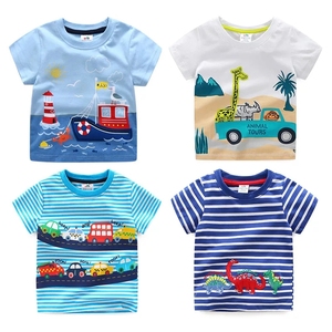 Marque personnalisée Offre Spéciale Garçon d'été Coton T-Shirt Enfants Casual Manches Courtes O-cou T-Shirt Couleur Unie Confortable Hauts T-shirts - Product Image 6