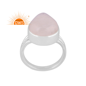 Anillo apilable de piedra lunar arcoíris de plata esterlina diseño hecho a mano fabricante de joyería - Product Image 1