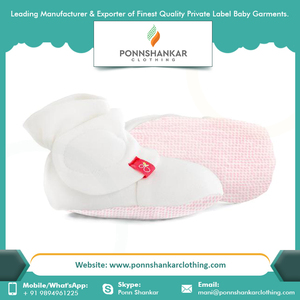 Nouveau Design Bébé Bottes Semelle Souple 100% Bio Coton Personnalisé Bébé Chaussons - Product Image 3