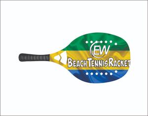 Raquettes de beach tennis avec face en fibre de carbone de 20 mm, poignée en fibre de carbone, filet en fibre de verre, poids 310-330 g, longueur 50 cm - Product Image 5