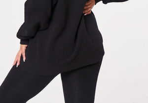 Deear-Lover เสื้อสเวตเชิ้ตผู้หญิงแบบสวมหัวคอกลมเปิดไหล่ตกไซส์สำหรับฤดูใบไม้ร่วงฤดูหนาว - Product Image 6