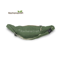 Sac de taille en chanvre végétalien naturel personnalisé en gros et sac banane fantaisie avec doublure en coton fabriqué au Népal directement de l'usine