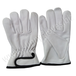 Top Grain Goatskin sheepskin fully Lined Driver Leather Gloves - Product Image 1