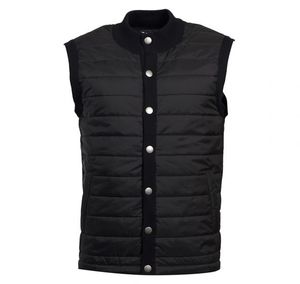 Gilet d'hiver rembourré réversible imperméable épais, veste sans manches en toile, chauffe-corps avec col montant, veste pliable - Product Image 1