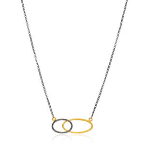 Collier Vintage en argent sterling 925 pour femmes, fait à la main, couleur or, 22K, vente en gros - Product Image 1