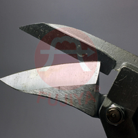 Tijeras de Corte de Chapa Metálica para Aviación Industrial, Resistentes, con Bordes Serrados que Evitan el Deslizamiento, Mango de PVC Naranja Brillante FUJIYA