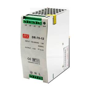 Alimentation électrique sur rail DIN Mean Well 75W 12V à sortie unique DR-75-12 - Product Image 4