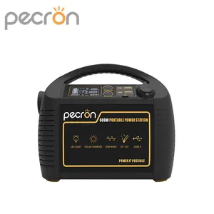 Pecron P600 578wh MPPT phí điều khiển 600 Wát năng lượng mặt trời Máy phát điện với Type-C LED sạc ánh sáng, xách tay máy phát điện