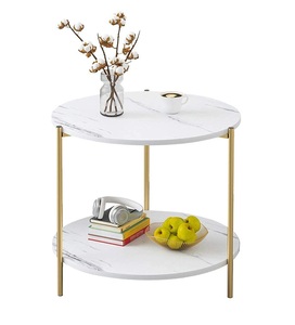 Nordique De Luxe Or Moderne Accent Table En Métal Verre Canapé-Lit Café Table D'extrémité Salon Cuisine Maison Meubles Centre Table - Product Image 5