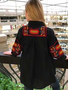Vestido de punto para mujer de la mejor calidad, vestido informal dulce de diseño étnico ucraniano, moda ucraniana a la venta al por mayor - Product Image 2