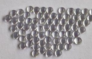 Cabujones de topacio blanco Natural, cabujones redondos de 2mm a 8mm, de alta calidad - Product Image 5