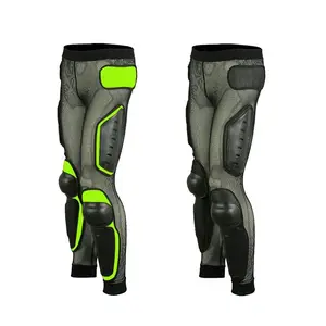 Combinaison longue armure pour moto, équipement d'équitation de Motocross, Protection de l'entrejambe au genou, pantalon élégant,