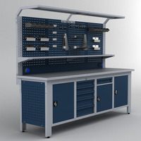Armadio Portautensili Industriale in Acciaio Laminato a Freddo di Alta Qualità, Illuminazione LED, Protezione IP44, Personalizzazione OEM/OBM