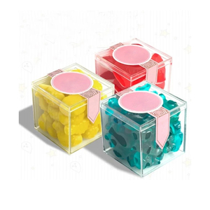 Clear Hard Acrylic Transparent Plastic Acrylic Light Plastic Display Jewelry Box with Lids