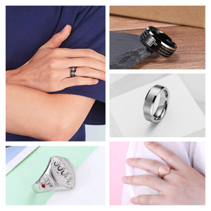 Fashion Luxury Stainless Steel Metal Love Jewelry <strong>Gold</strong> Plated Custom Cross Finger Designs Gift Fathers Day <strong>Dad</strong> <strong>Ring</strong> for Men - Product Image 4