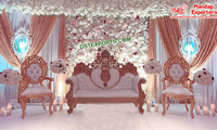 Muebles especiales para bodas, trono de rey y reina, sofá para novios, silla de diseño, juego de sofás de madera para bodas, EE. UU.