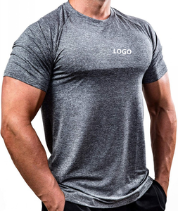 Camiseta Deportiva de Alto Rendimiento para Hombre, Corte Musculoso, Talla Grande, Elástica, de Secado Rápido, Algodón, Personalizable OEM - Product Image 2